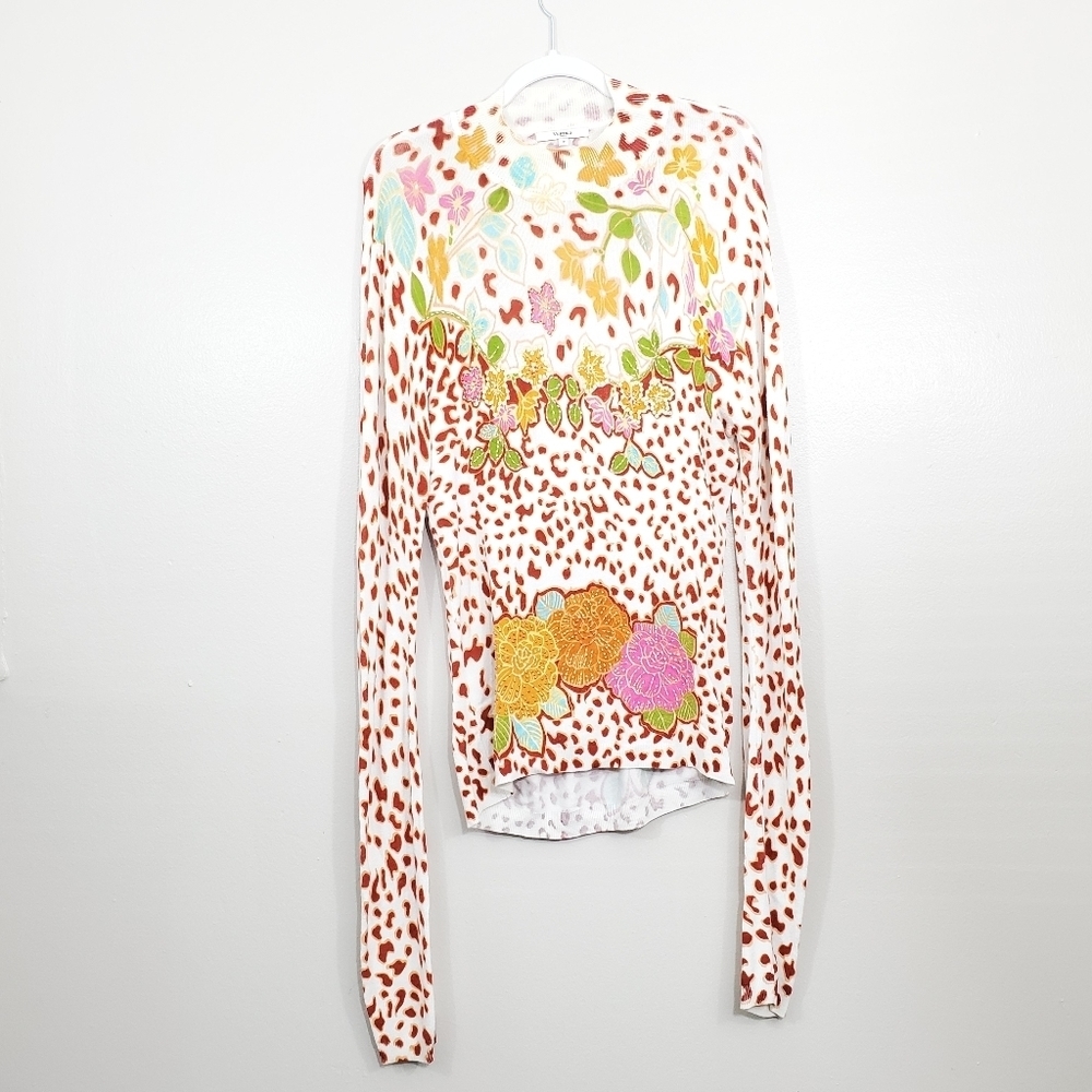 Vertigo Paris Animal Print Floral Sequin E…